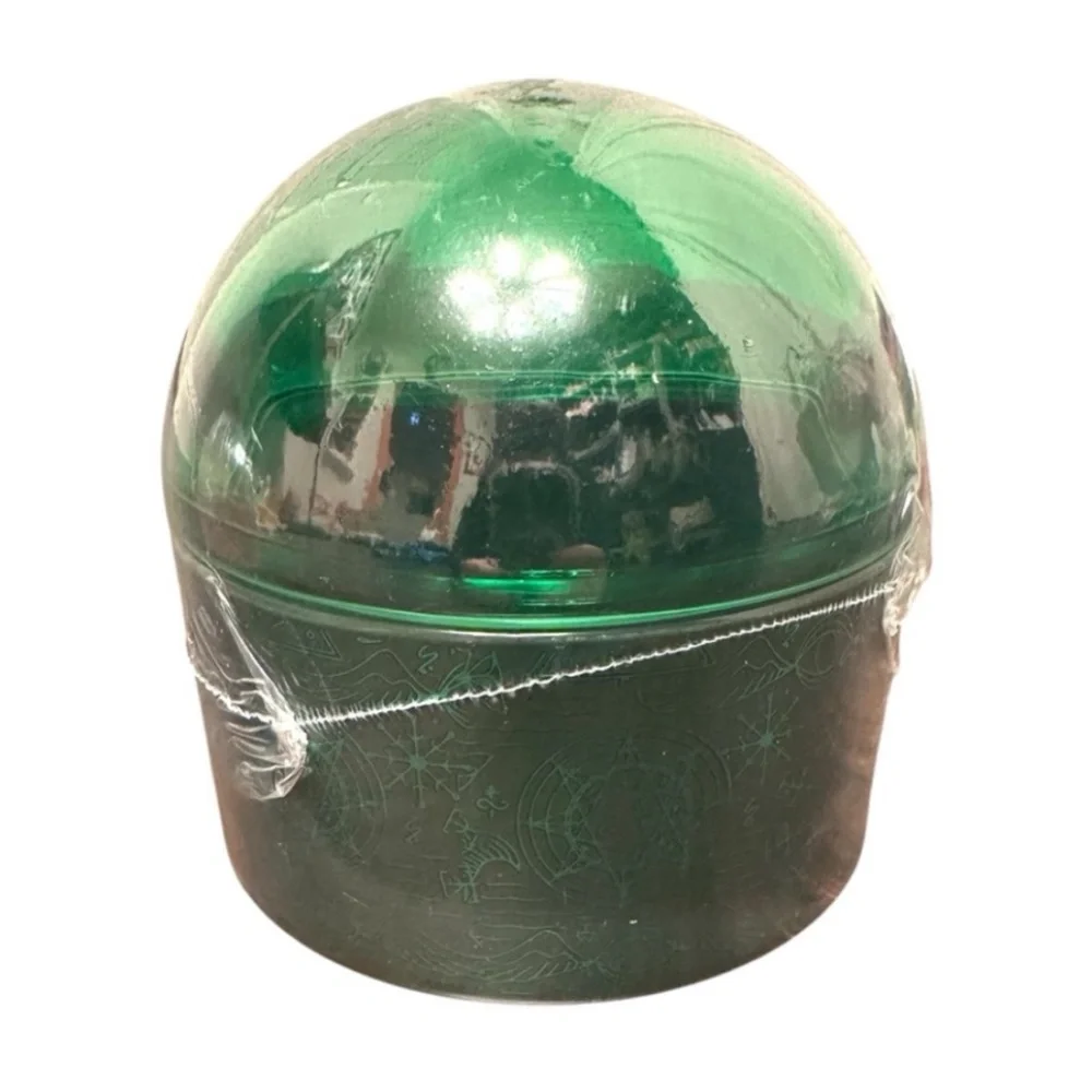 NWT Target Bullseye Playground Wicked Green Elphaba Witch Glass Container